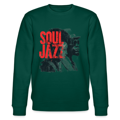 The Essence of Soul Jazz, Ekologisk sweatshirt CHANGER unisex från Stanley/Stella - skogsgrön