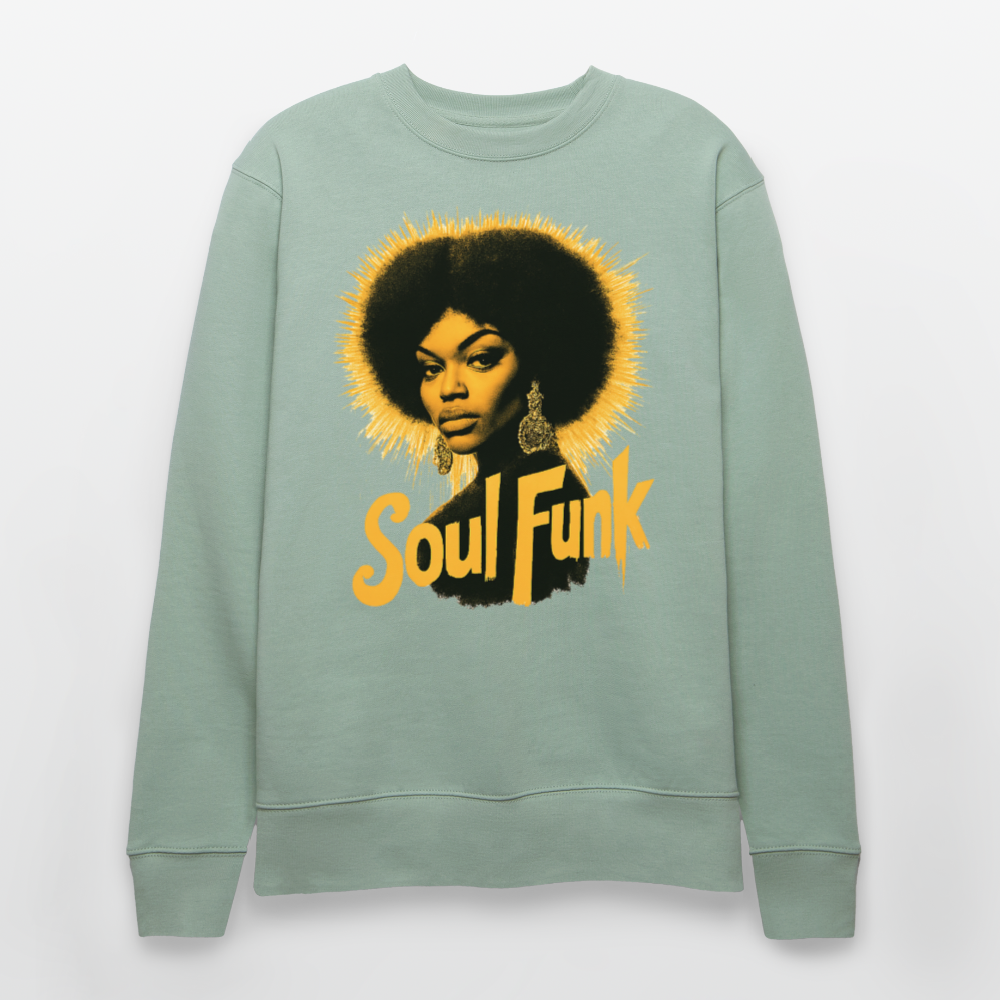 Soul Funk, Ekologisk sweatshirt CHANGER unisex från Stanley/Stella - ljus grågrön