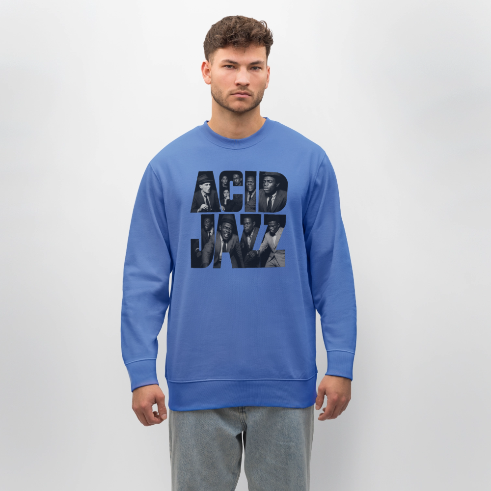 80s Club Jazzdance, Ekologisk sweatshirt CHANGER unisex från Stanley/Stella - blå