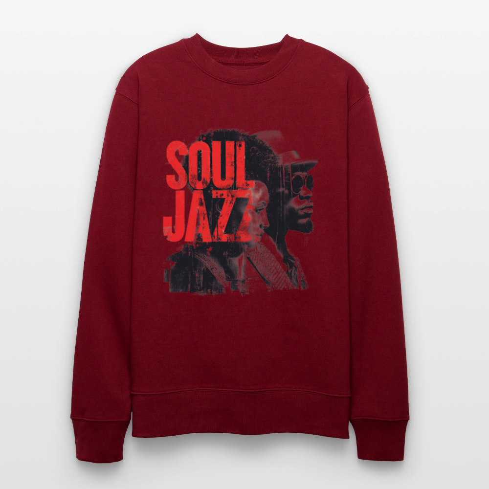 The Essence of Soul Jazz, Ekologisk sweatshirt CHANGER unisex från Stanley/Stella - vinröd