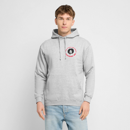 Where Music Lives – Powered by Acceso Family (small print), Luvtröja unisex - ljusgråmelerad