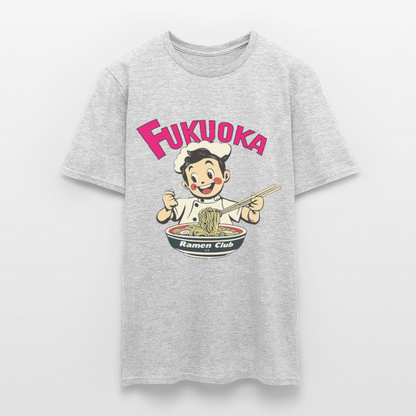 Fukuoka Ramen Club, T-shirt herr - gråmelerad