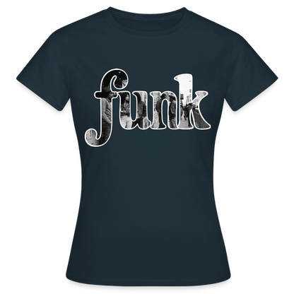 Funk Vibes, T-shirt dam - marinblå