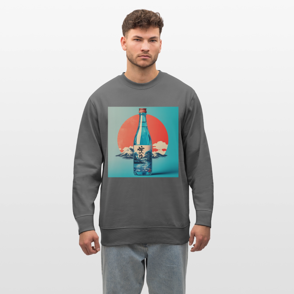 Stillhet i glas, Ekologisk sweatshirt CHANGER unisex från Stanley/Stella - kolgrå