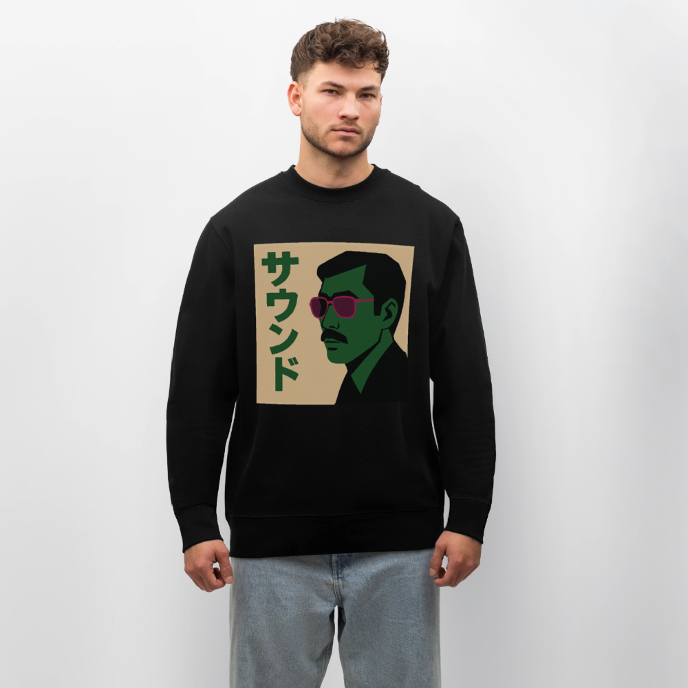 Nippon Sound, Ekologisk sweatshirt CHANGER unisex från Stanley/Stella - svart