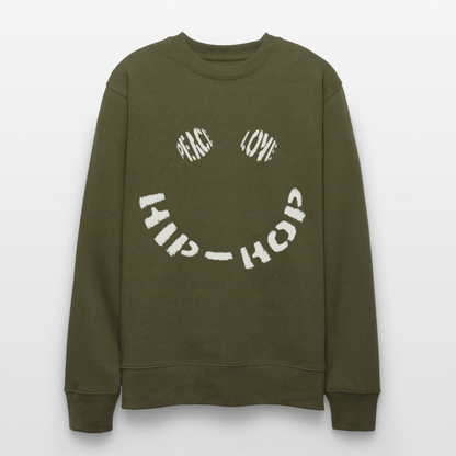 Peace, Love & Hip-Hop, Ekologisk sweatshirt CHANGER unisex från Stanley/Stella - kaki