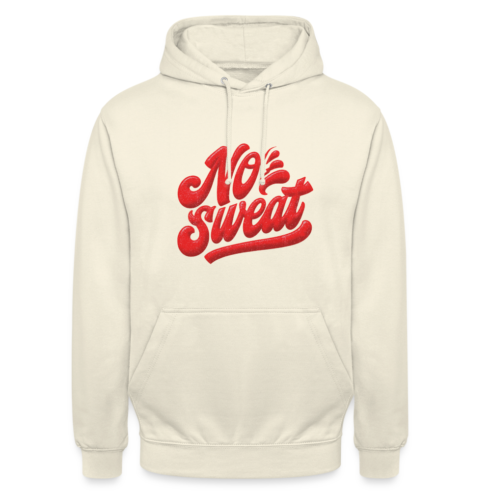 No Sweat, Luvtröja unisex - vaniljmilkshake