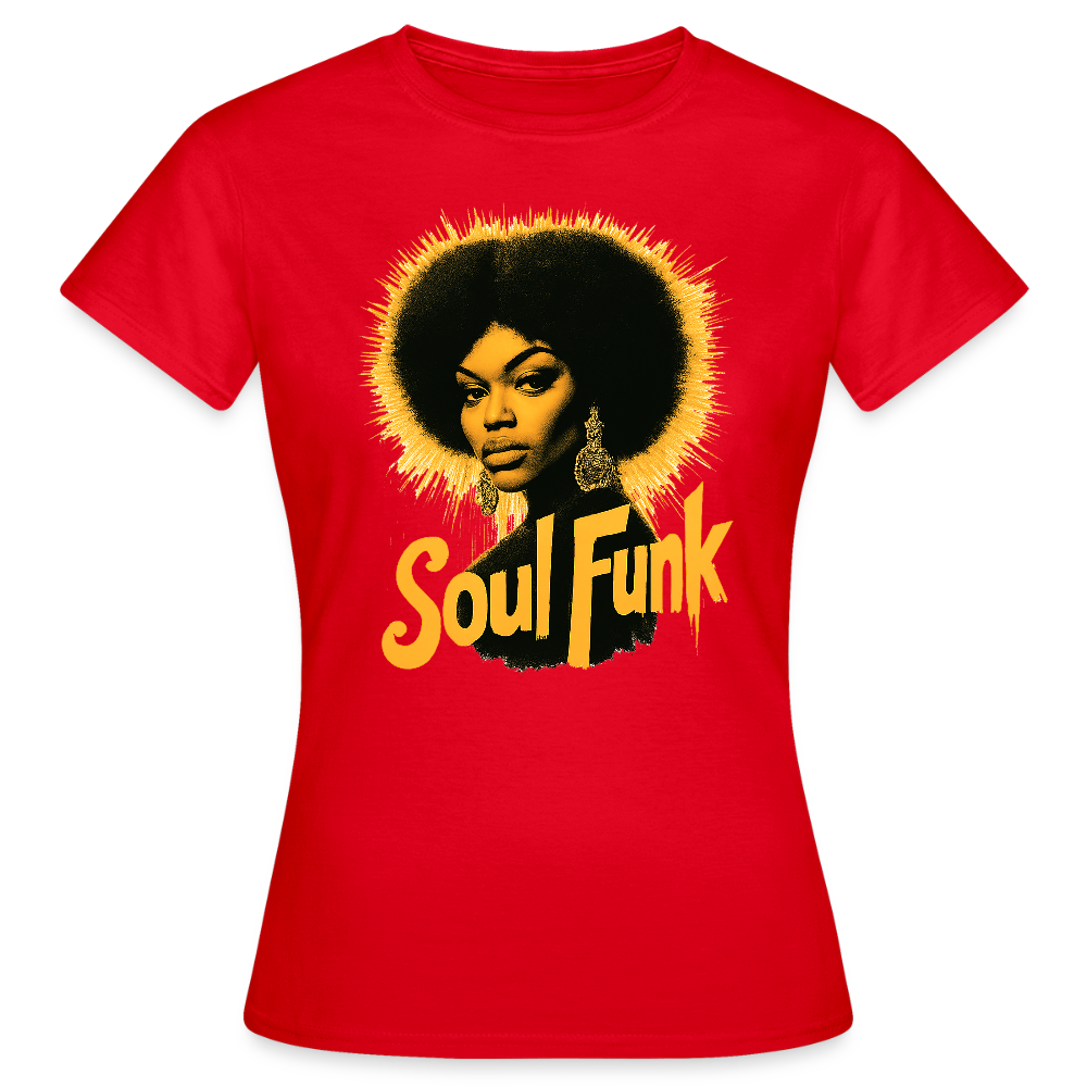 Soul Funk, T-shirt dam - röd