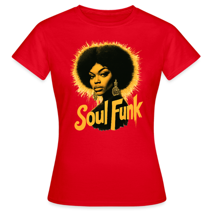Soul Funk, T-shirt dam - röd