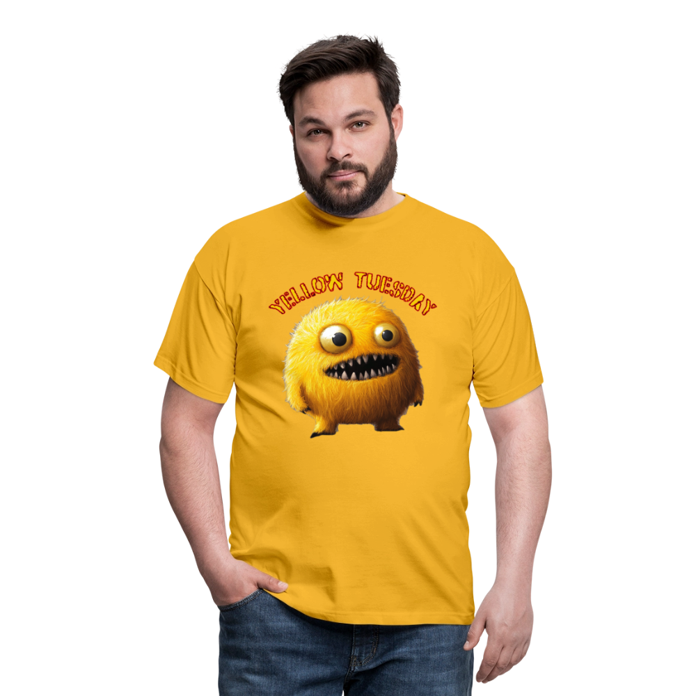 Yellow Tuesday – Funky, Not Blue, T-shirt herr - gul