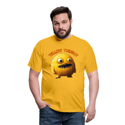 Yellow Tuesday – Funky, Not Blue, T-shirt herr - gul