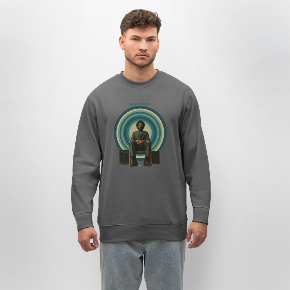The Creator Has a Free Jazz Plan, Ekologisk sweatshirt CHANGER unisex från Stanley/Stella - kolgrå