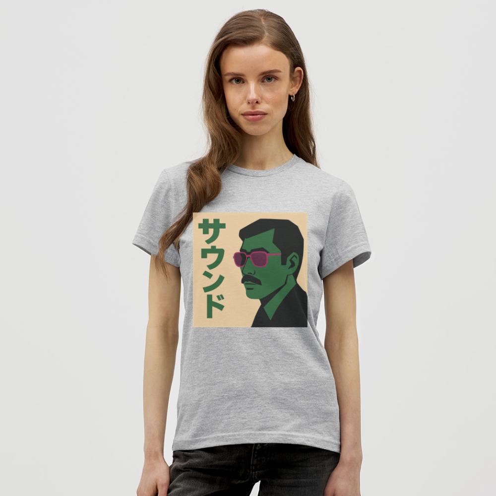 Nippon Sound, T-shirt dam - gråmelerad