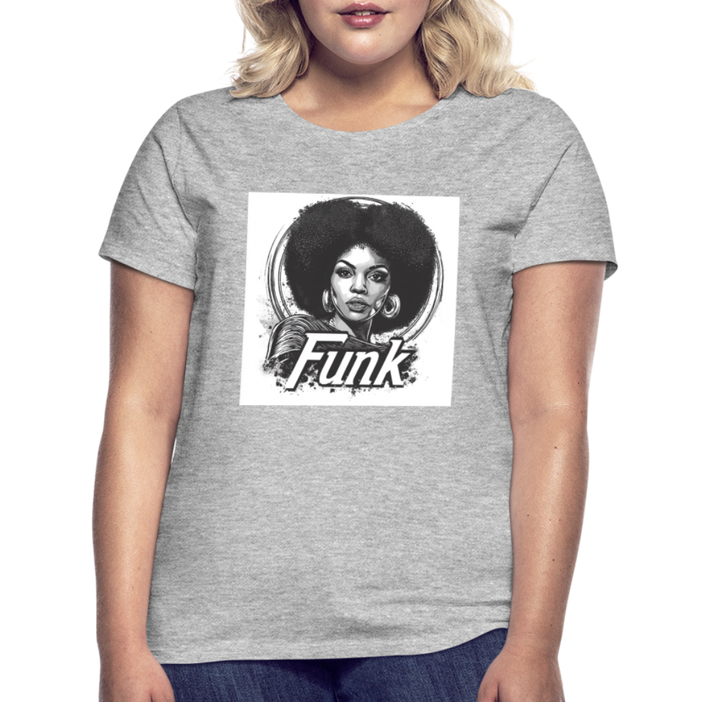 Funk Queen: Power in Motion, T-shirt dam - gråmelerad