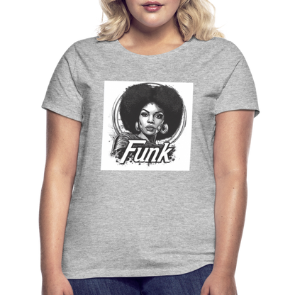 Funk Queen: Power in Motion, T-shirt dam - gråmelerad