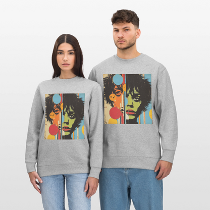 Split Faces, Ekologisk sweatshirt CHANGER unisex från Stanley/Stella - gråmelerad