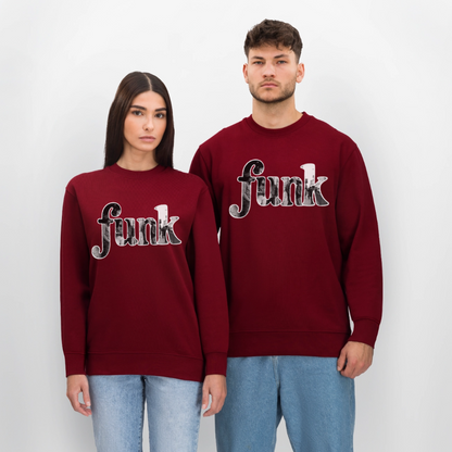 Funk Vibes, Ekologisk sweatshirt CHANGER unisex från Stanley/Stella - vinröd