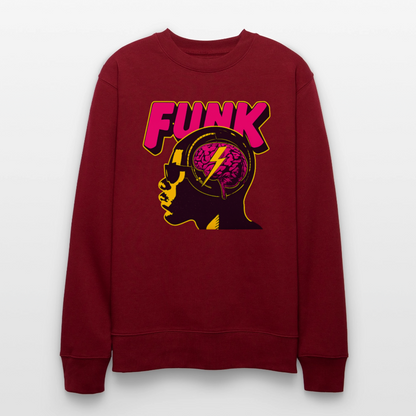 Funk Head, Ekologisk sweatshirt CHANGER unisex från Stanley/Stella - vinröd