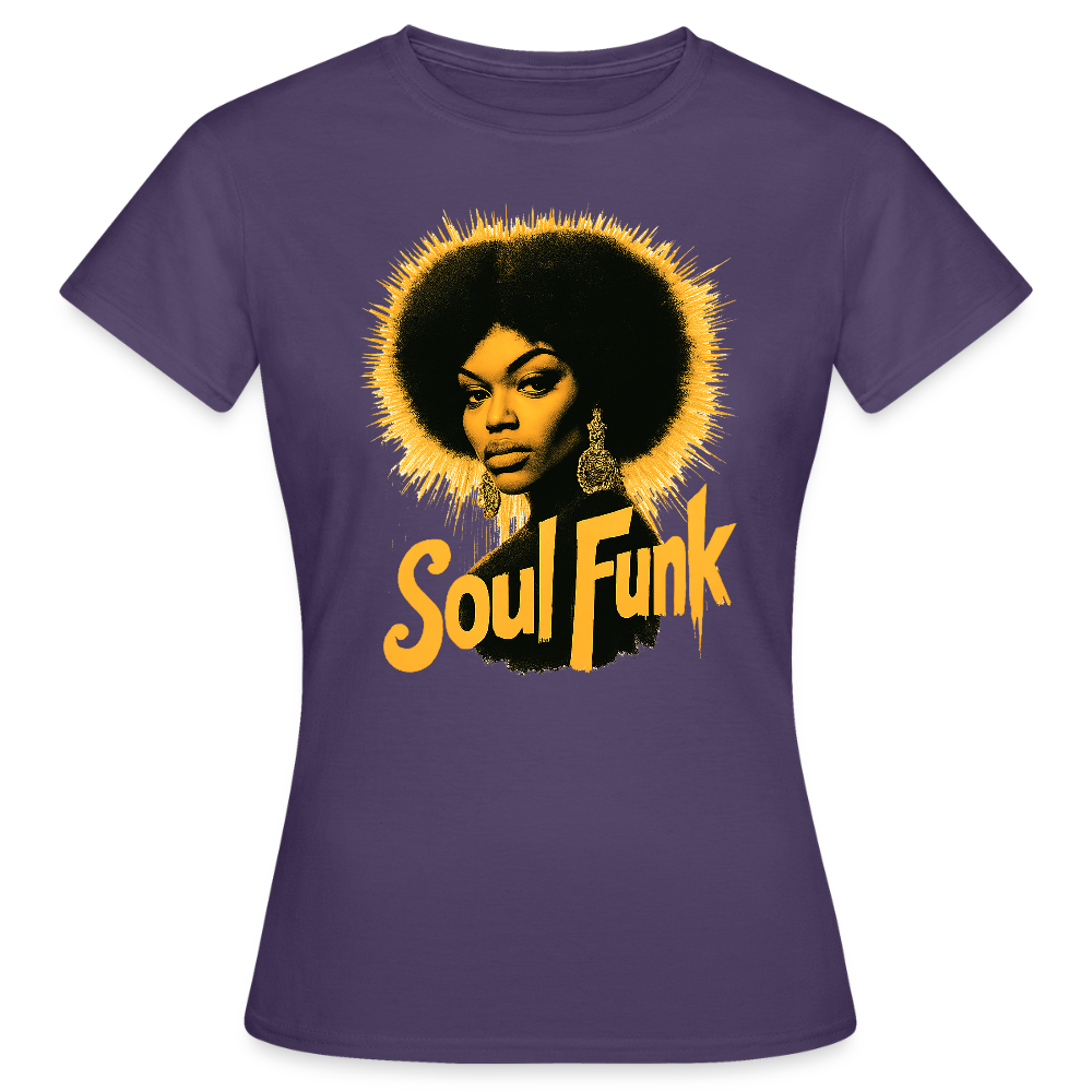 Soul Funk, T-shirt dam - mörklila