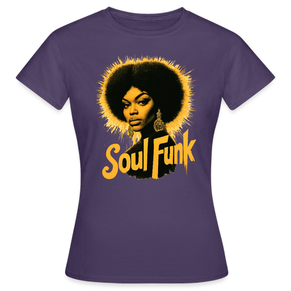Soul Funk, T-shirt dam - mörklila