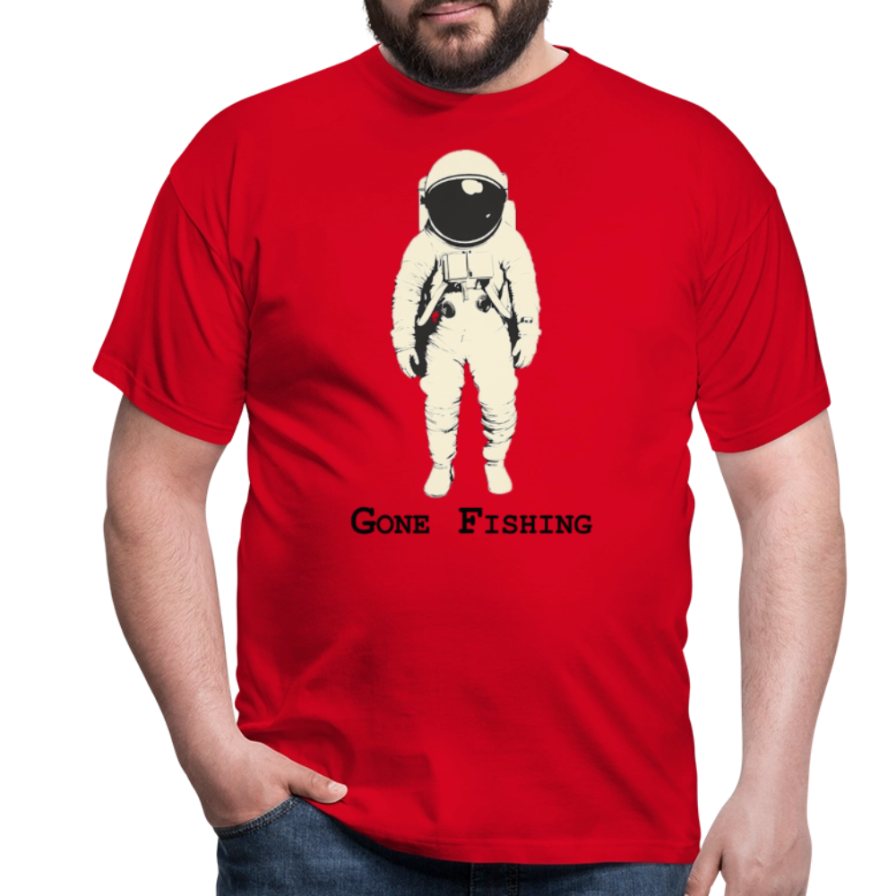 Drifting Beyond – Gone Fishing, T-shirt herr - röd