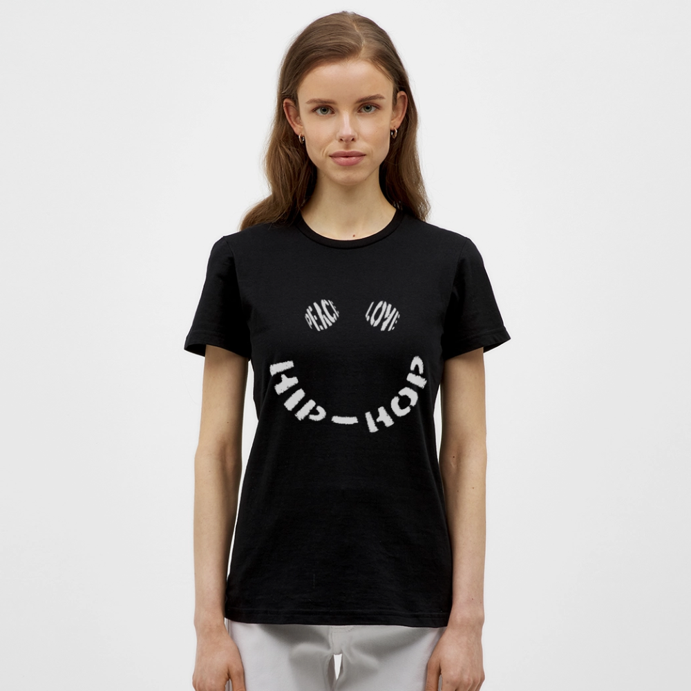 Peace, Love & Hip-Hop, T-shirt dam - svart