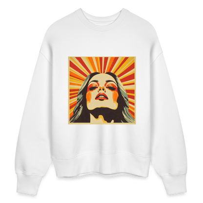 Sun Girl, Ekologisk oversizetröja RADDER unisex från Stanley/Stella - vit