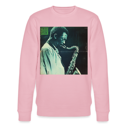 Gåtfull figur i jazzens underground, Ekologisk sweatshirt CHANGER unisex från Stanley/Stella - ljusrosa