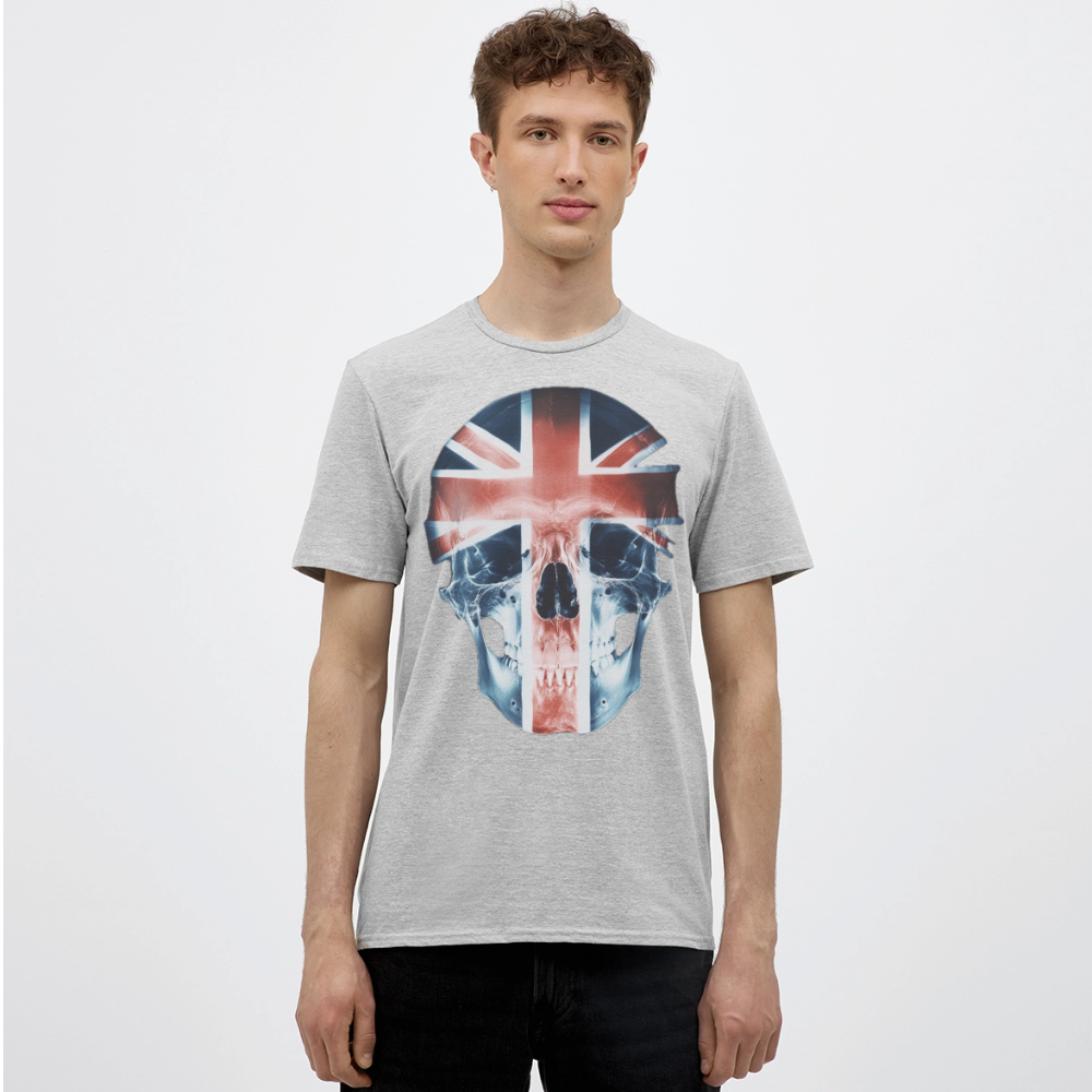 God Save the Skull, T-shirt herr - gråmelerad