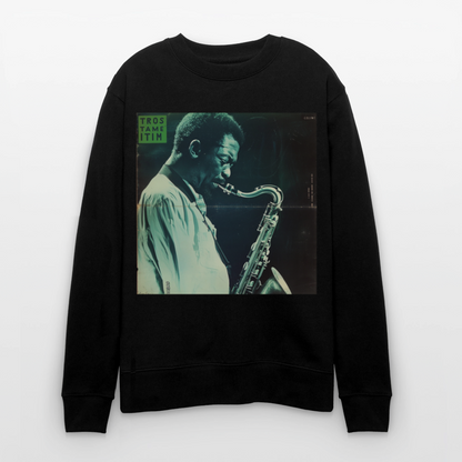 Gåtfull figur i jazzens underground, Ekologisk sweatshirt CHANGER unisex från Stanley/Stella - svart