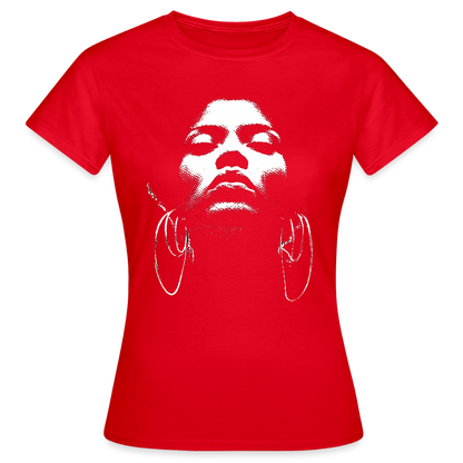 Beat Goddess, T-shirt dam - röd