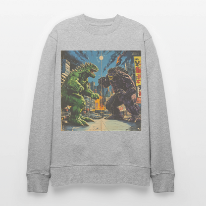 Kampen vid Solnedgången, Ekologisk sweatshirt CHANGER unisex från Stanley/Stella - gråmelerad