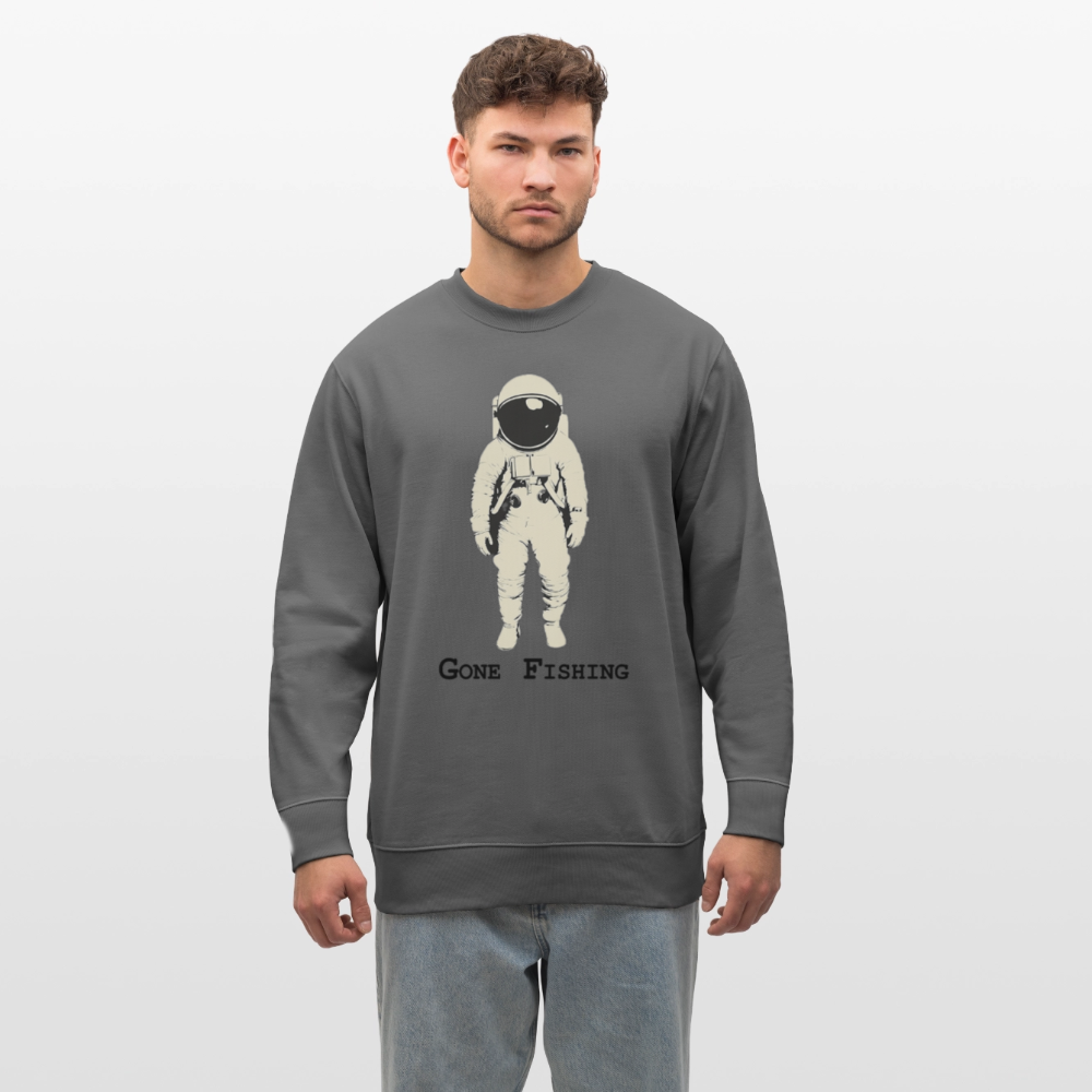 Drifting Beyond – Gone Fishing, Ekologisk sweatshirt CHANGER unisex från Stanley/Stella - kolgrå