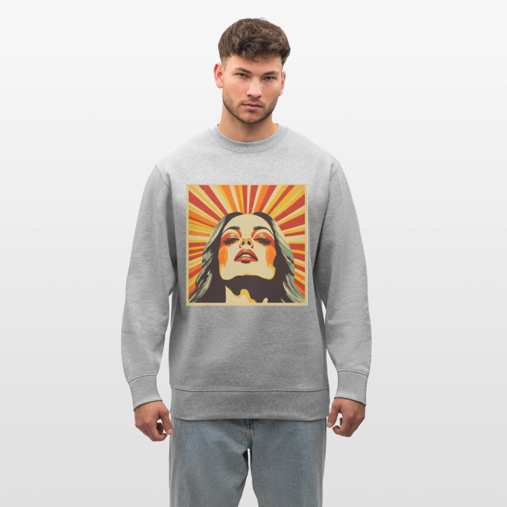 Sun Girl, Ekologisk sweatshirt CHANGER unisex från Stanley/Stella - gråmelerad