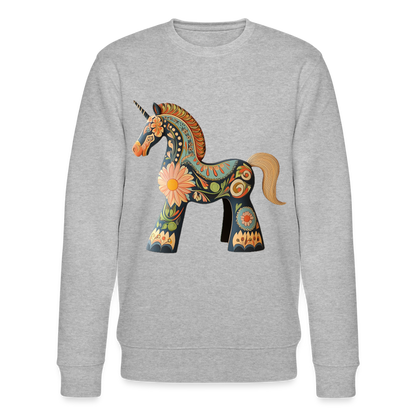 Färger av magi, Ekologisk sweatshirt CHANGER unisex från Stanley/Stella - gråmelerad