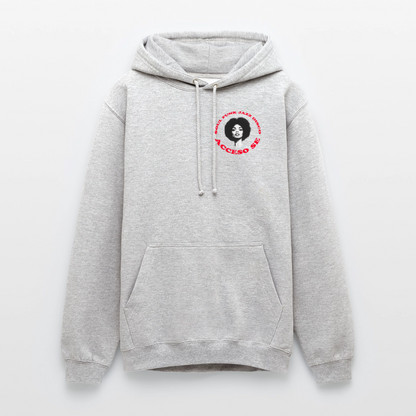 Where Music Lives – Powered by Acceso Family (small print), Luvtröja unisex - ljusgråmelerad