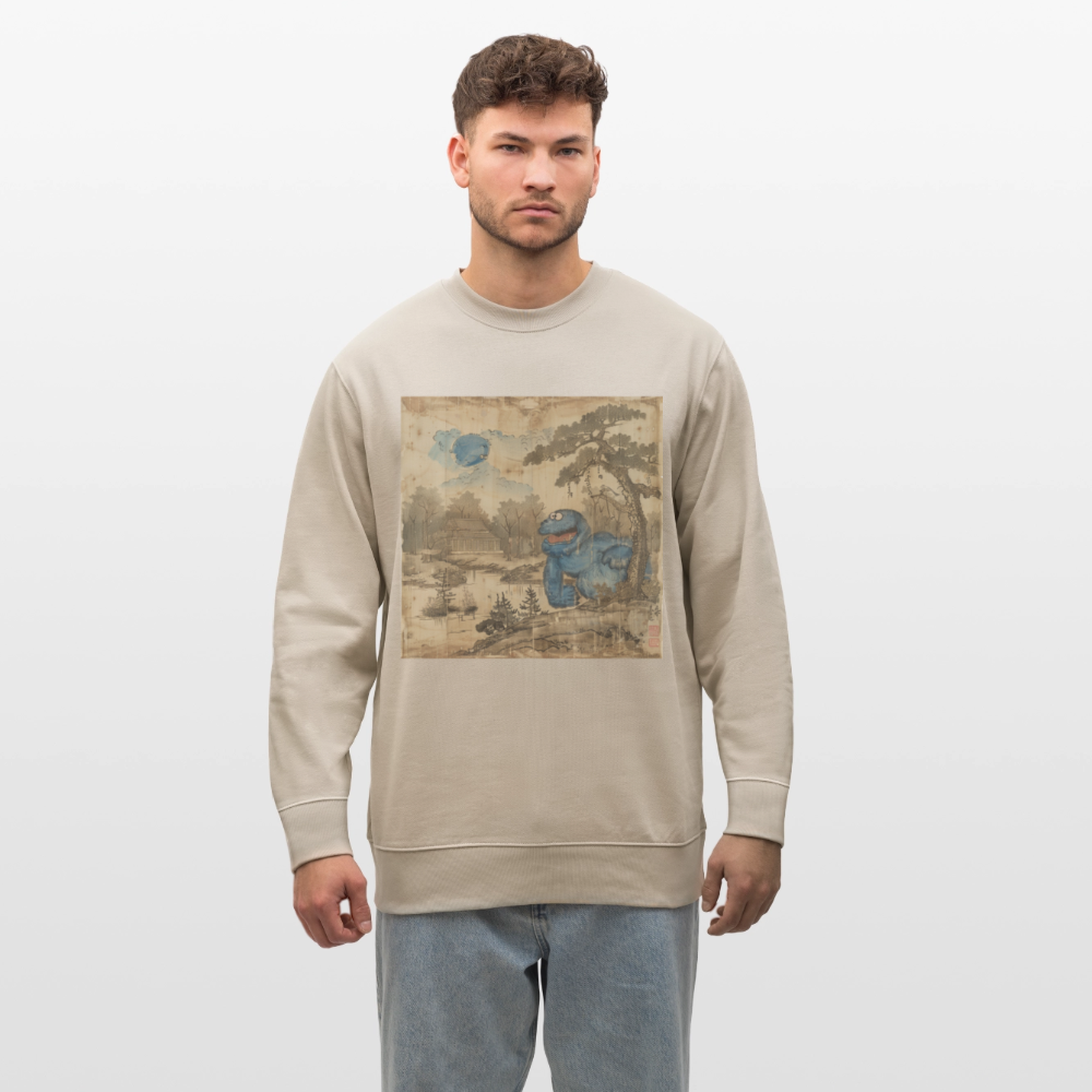 Uramiko trillar i floden, Ekologisk sweatshirt CHANGER unisex från Stanley/Stella - beige