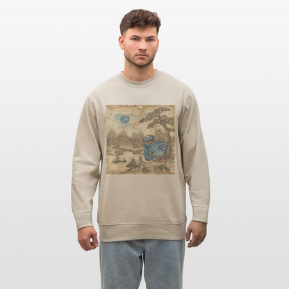 Uramiko trillar i floden, Ekologisk sweatshirt CHANGER unisex från Stanley/Stella - beige