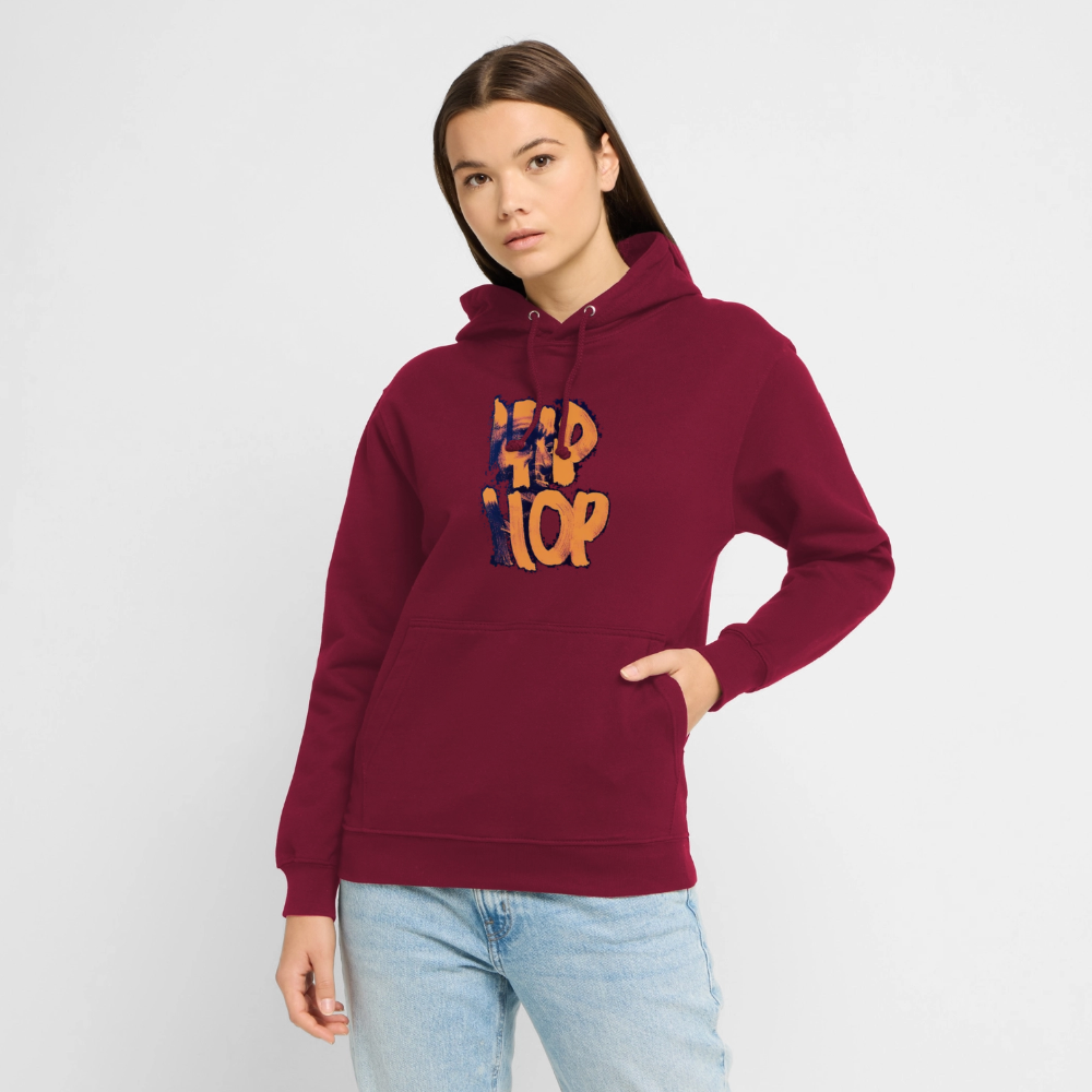 Raised on Boom Bap, Luvtröja unisex - bordeaux