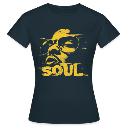 Funky Soul, T-shirt dam - marinblå