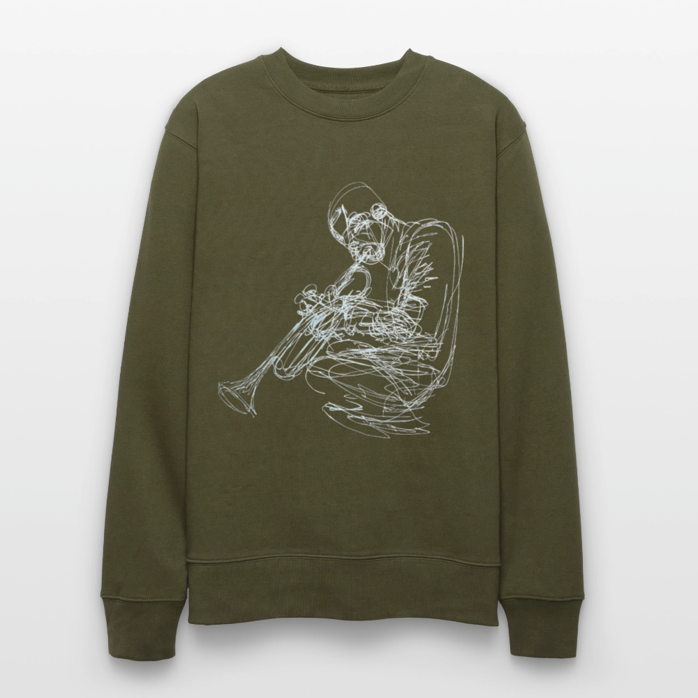 Contours of Jazz, Ekologisk sweatshirt CHANGER unisex från Stanley/Stella - kaki
