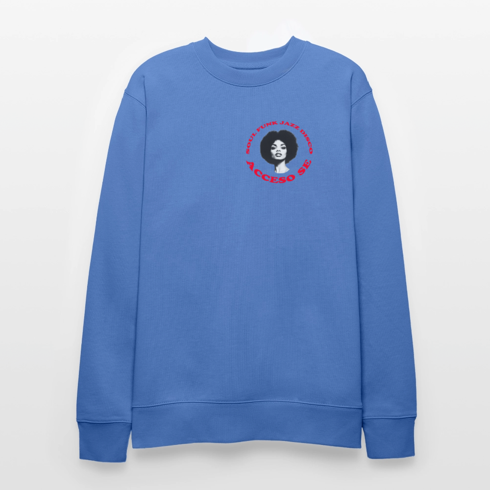 Where Music Lives – Powered by Acceso Family (small print), Ekologisk sweatshirt CHANGER unisex från Stanley/Stella - blå