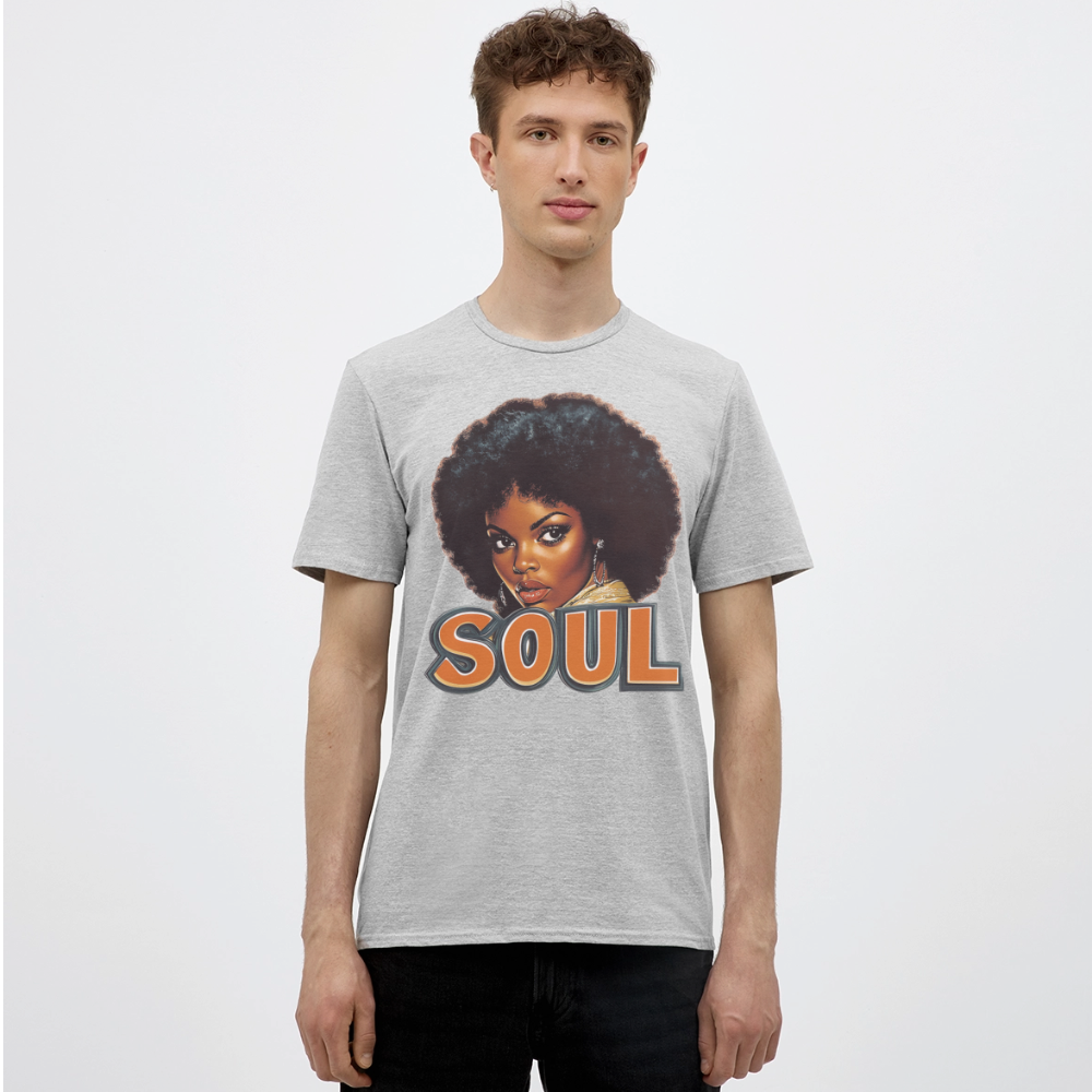 Soulful Vibes, T-shirt herr - gråmelerad