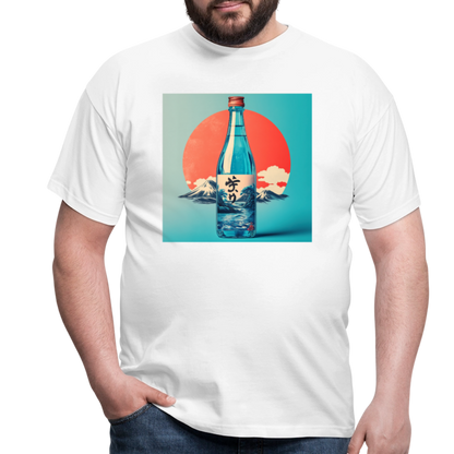 Stillhet i glas, T-shirt herr - vit