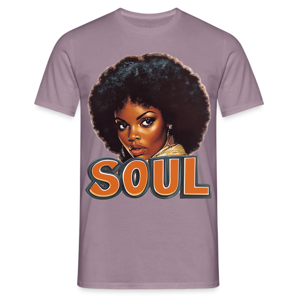 Soulful Vibes, T-shirt herr - lilagrå 