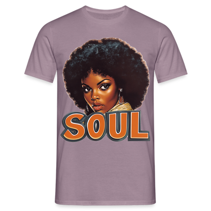 Soulful Vibes, T-shirt herr - lilagrå 