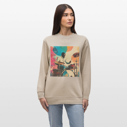 Rhythms of the Midnight Sky, Ekologisk sweatshirt CHANGER unisex från Stanley/Stella - beige