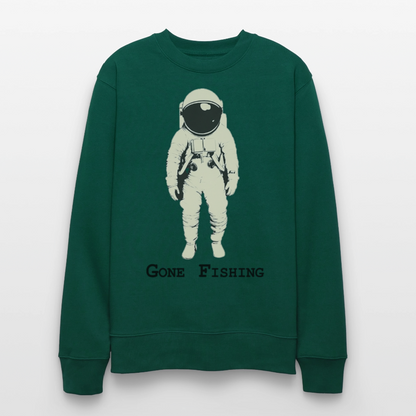 Drifting Beyond – Gone Fishing, Ekologisk sweatshirt CHANGER unisex från Stanley/Stella - skogsgrön