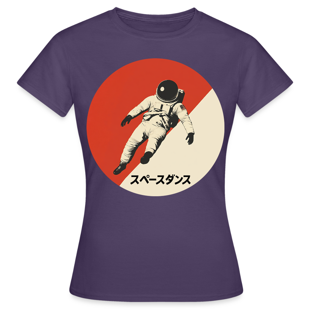 Space Dance, T-shirt dam - mörklila