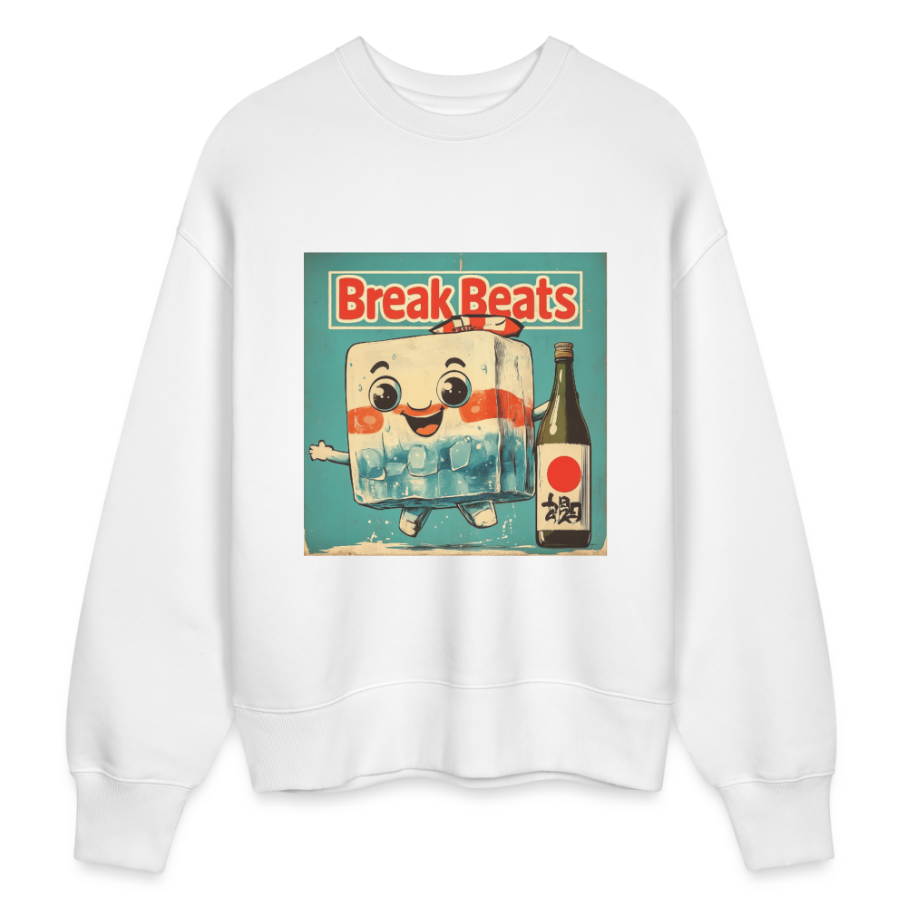 Nippon Break Beats,, Ekologisk oversizetröja RADDER unisex från Stanley/Stella - vit